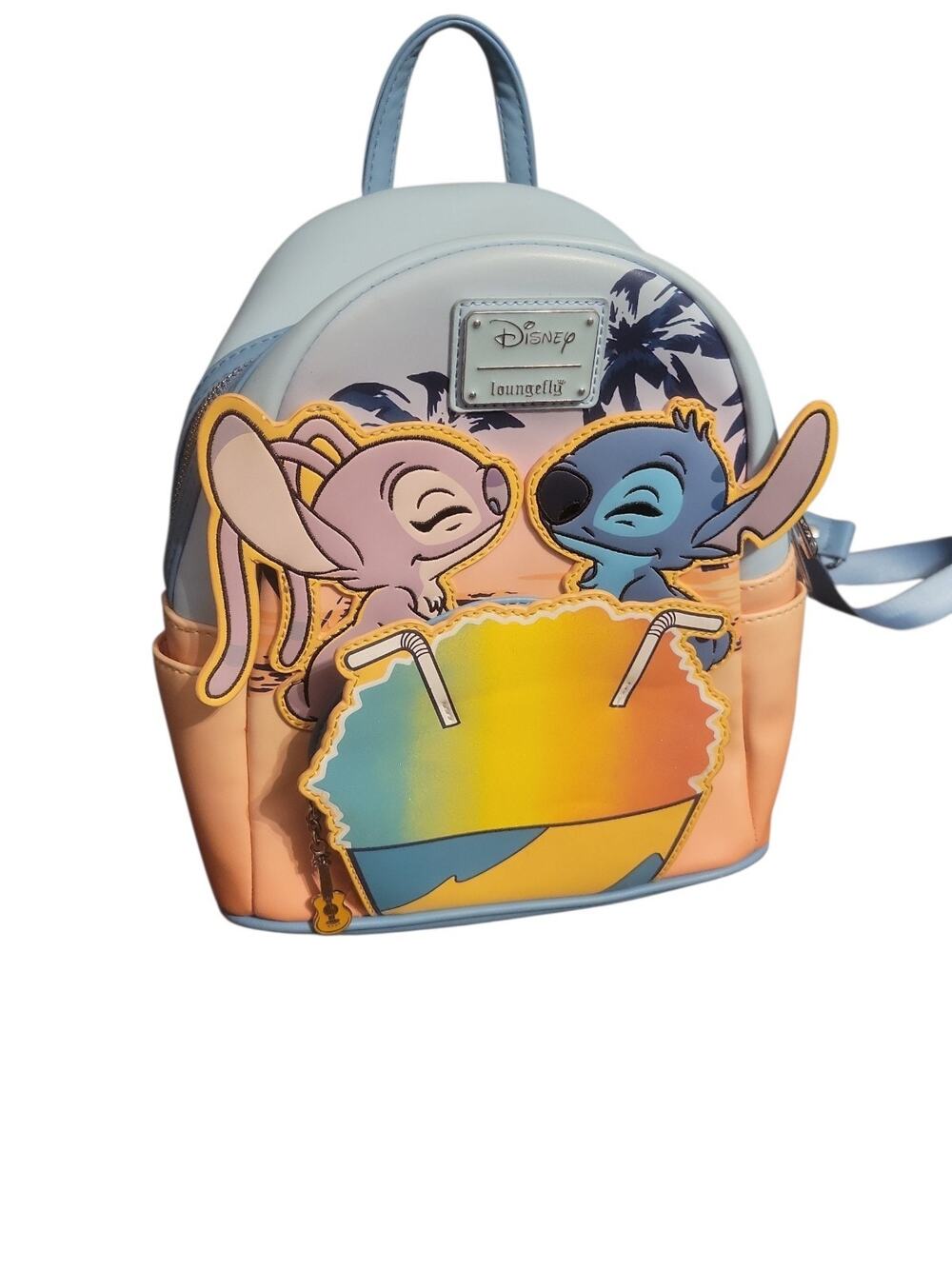Disney Loungefly Angel Bag Mini Backpack Snow Cone Date Lilo&Stitch W/O Wallet
